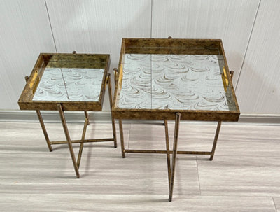 45Cm And 53Cm Set Of 2 Square Tables from B&Q
