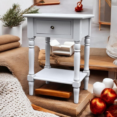 65Cm 1 Drawer Wooden Side Table from B&Q