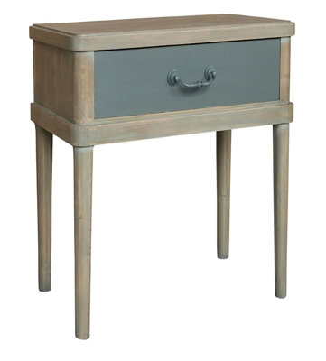 Minster 1 Drawer Table - Wooden - L30 X W40 X H55 Cm
