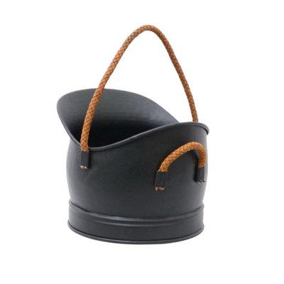 Minster Coal BucketL32 X W28 X H25 CmBlack from B&Q