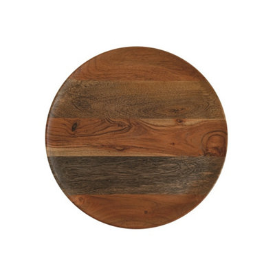 Minster Serving PlateWoodL28 X W28 X H2 Cm from B&Q