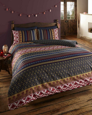 B&Q Orkney Double Duvet Cover And Pillowcases