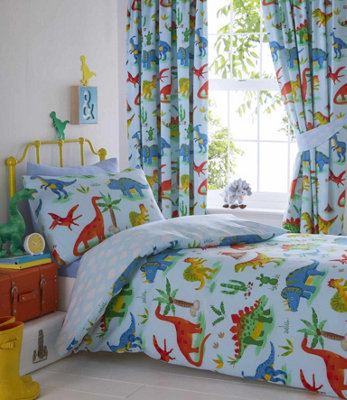 Portfolio Home Dinosaurs Single Duvet Cover And Pillowcase from B&Q