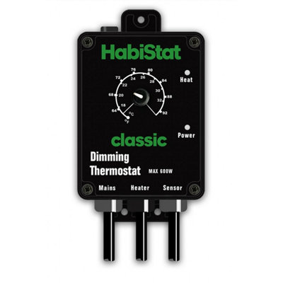 Habistat Dimming Thermostat 600WBlack from B&Q