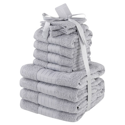 OHS Luxury 100% Cotton 12 Piece Bathroom Towel Bale Set from B&Q