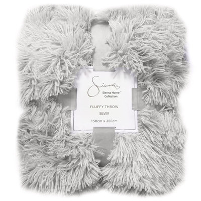 OHS Fluffy Throw Over Sofa Bed Fleece Blanket from B&Q
