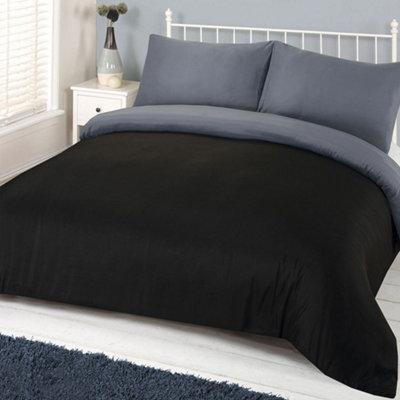 Ohs Reversible Duvet Cover And Pillowcase Bedding Set from B&Q