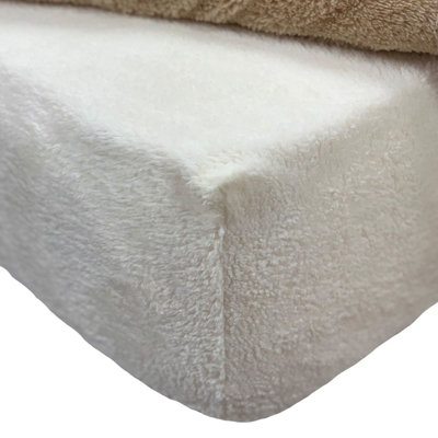 OHS Teddy Fleece Fitted Bed Sheet Soft Thermal Warm from B&Q