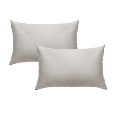 Ohs 2 X Soft Polycotton Housewife Pillowcase SetSilver50 X 75Cm from B&Q