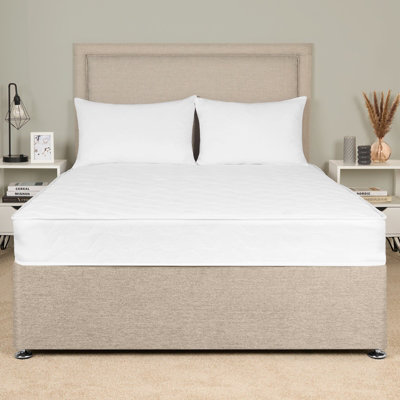 B&Q -  Essentials Orthopaedic Memory Foam Quilted Sprung MattressSmall Single