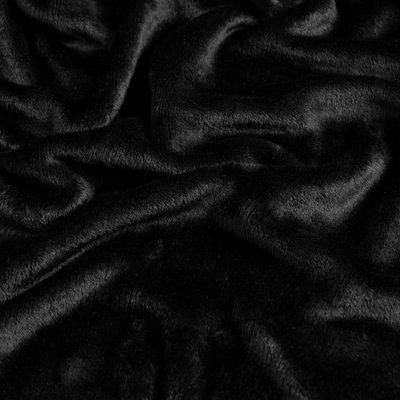 Ohs Ultra Soft Blanket Throw Warm Flannel FleeceBlack120 X 150Cm from B&Q
