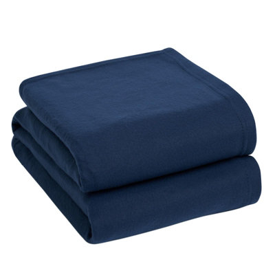 OHS Wholesale 10 X Plain Fleece Blanket Sofa Throw Joblot from B&Q