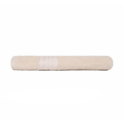 Ohs Luxury 100% Cotton Bath Sheet90 X 150CmBeige from B&Q