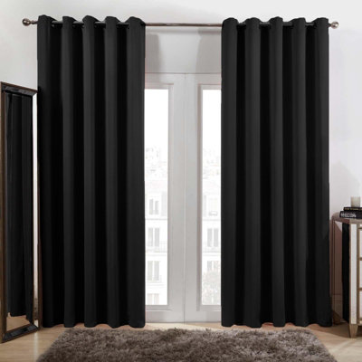 OHS Pair Of Thermal Ready Made Eyelet Blackout Curtains from B&Q