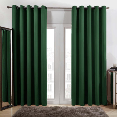 Dreamscene Light Pair Of Thermal Ready Made Eyelet Blackout Curtains