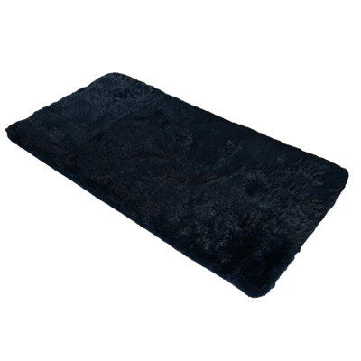 OHS Fluffy Rug Anti-Slip Plain Shaggy Floor Mat from B&Q