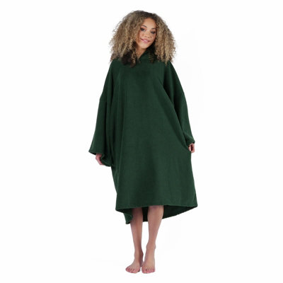 OHS Adult Poncho Oversized Hooded Towel Bath Robe from B&Q