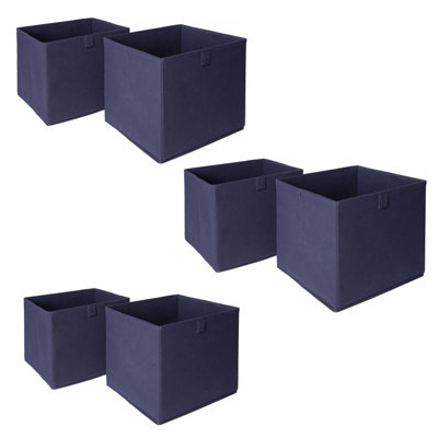 OHS Pack Of 6 Folding Storage Organiser Cube Home Laundry Box from B&Q