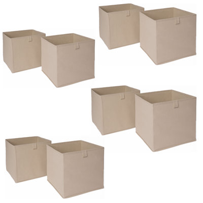 OHS Pack Of 8 Folding Storage Organiser Cube Home Laundry Box from B&Q