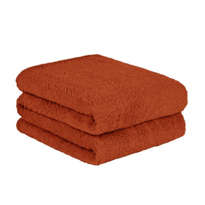 Ohs Teddy Fleece Blanket Large Throw Over BedRust200 X 240Cm from B&Q
