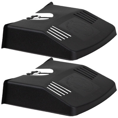 Wham Drain Gutter Pipe 2 Pack Cover Guard Protector Black Grid Grate Leaves Waste from B&Q