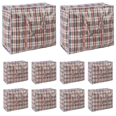 OHS Laundry Bags Zip 10 X Extra Large Clothes Bedding Storage Bag OrganiserGrey from B&Q