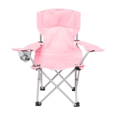 OHS Outdoor Camping Chair Folding Portable Picnic Garden Fishing SeatPinkKids from B&Q