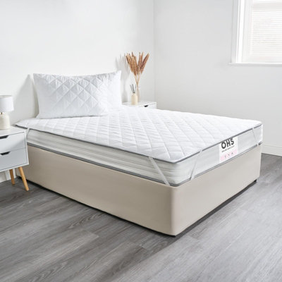 OHS Luxury Mattress Topper Soft Touch Protector Pinsonic Bed CoverKing from B&Q