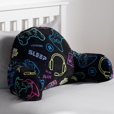 OHS Kids Gaming Cushion Bed Pillow Reading Gamer Support Arms Lumbar Chair from B&Q