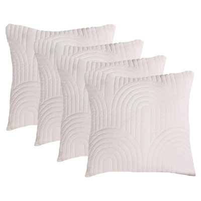 Ohs 4 Pack Arches Pinsonic Cushion CoversCream45 X 45Cm from B&Q