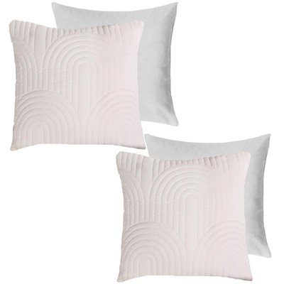 Ohs 2 Pack Arches Pinsonic Filled Cushion CoversCream45 X 45Cm from B&Q