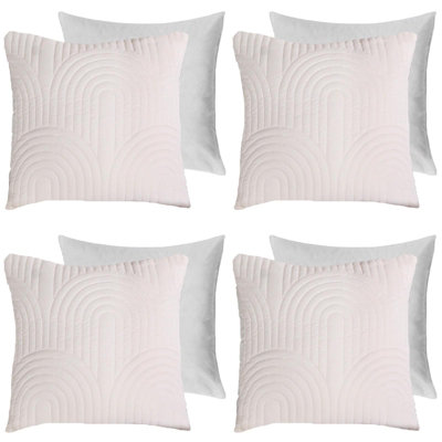 Ohs 4 Pack Arches Pinsonic Filled Cushion CoversCream45 X 45Cm from B&Q