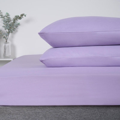 Ohs 2 X Pack Of Housewife Pair Pillowcases SetLilac 50 X 75Cm from B&Q