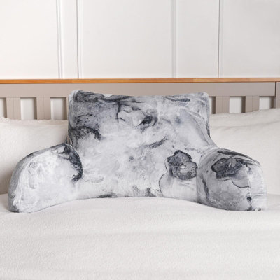 Ohs Marble Cushion Filled Plump Padded Lumbar Support Bed Chair Reading, Mono