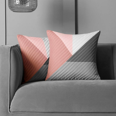 OHS 2 Pack Ralph Pinsonic Cushion CoversBlush45 X 45Cm from B&Q