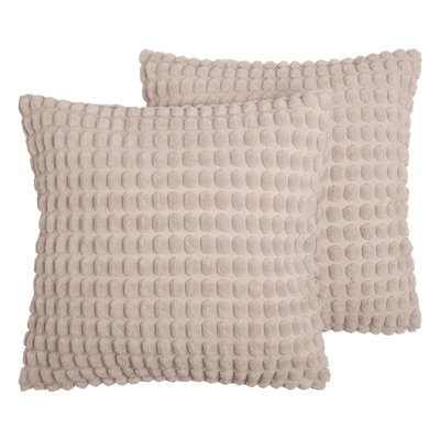 OHS 2 Pack Bobble Cushion Cover Natural45 X 45Cm from B&Q