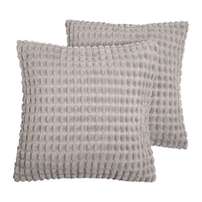 OHS 2 Pack Bobble Cushion Cover Grey45 X 45Cm from B&Q