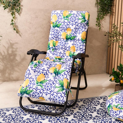 OHS Lemon Cushion Outdoor 1 X Garden Gravity Chair Bench Seat Pad from B&Q