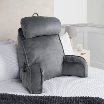OHS Cuddle Cushion Back Lumbar Support Head Rest Bed Reading Pillow Plump Soft Arms from B&Q