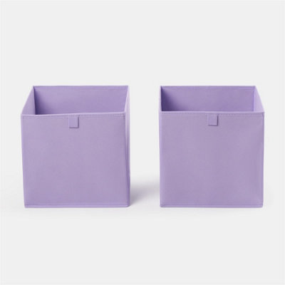 OHS Pair Of 2 Folding Storage Organiser Cube Home Laundry Box from B&Q