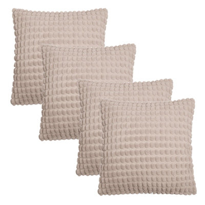 OHS 4 Pack Bobble Cushion Cover Natural45 X 45Cm from B&Q