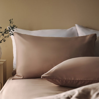 OHS 2 Pack Soft Microfibre Wrinkle Resistant Housewife Pillowcases from B&Q