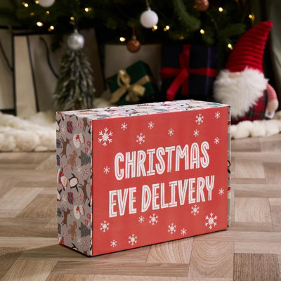 B&Q -  Christmas Eve Box Reusable Xmas Festive Gift Paper Packaging Present Wrap