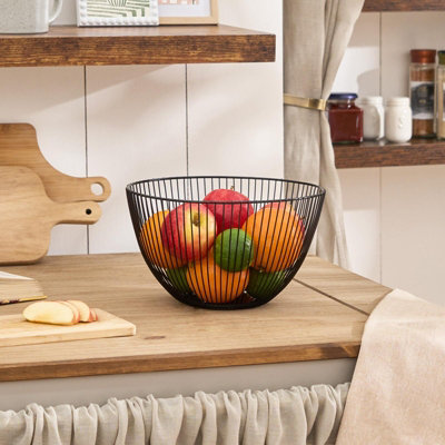 Ohs Wire Fruit Basket Vegetables Storage Container Kitchen Organiser from B&Q