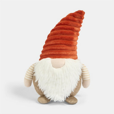 OHS Soft Autumnal Gonk Shaped Decorative Scatter CushionRust/ Beige from B&Q