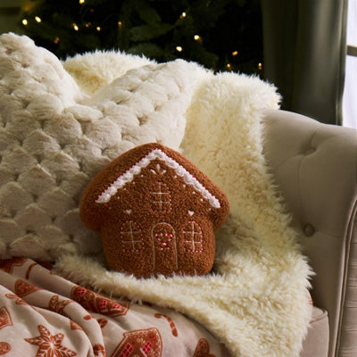Ohs Gingerbread House Xmas Scatter Cushion Decorative Pillow Christmas Gift