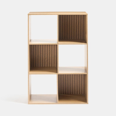 Ohs Dallas 6 Cube Wood Effect Storage Unit Bookcase Shelf from B&Q
