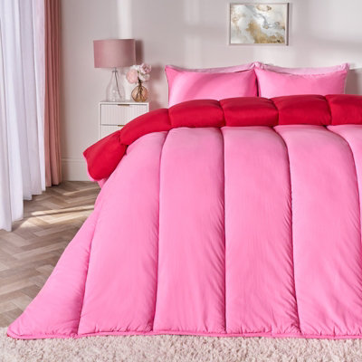 OHS Reversible 10.5 Tog Coverless Washable Duvet With Pillowcases from B&Q
