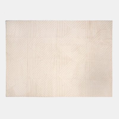 OHS Geometric Non Slip Tufted Hallway Rug Floor Carpet from B&Q