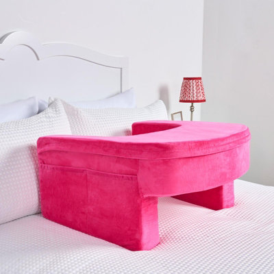 OHS Laptop Cushion Armrest Gaming Pillow Soft Foam Reading PillowHot Pink from B&Q